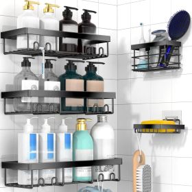 Adhesive Shower Caddy Organizer Shelves Rack - 5 Pack Corner Bathroom Storage Organization, Home Kitchen Decor Inside RV Accessories