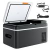 Car Refrigerator, DC 12/24V AC100-240V Compressor Electric Cooler, -4°F to 68°F Car Fridge with APP Control, 23 QT Cars Freezer for RVs, Campsites
