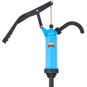 Drum Pump, 9.5 oz. Per Stroke, Lever-Action Barrel Pump, Fits 5-55 Gallon Drums with 3-Section Suction Tube Assembly & Hose, Hand Operated