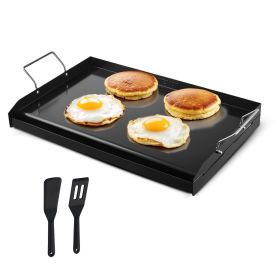 Carbon Steel Griddle, 24x16 inch Universal Flat Top Rectangular Plate, Gas Grill Griddle for BBQ Grill, Teppanyaki